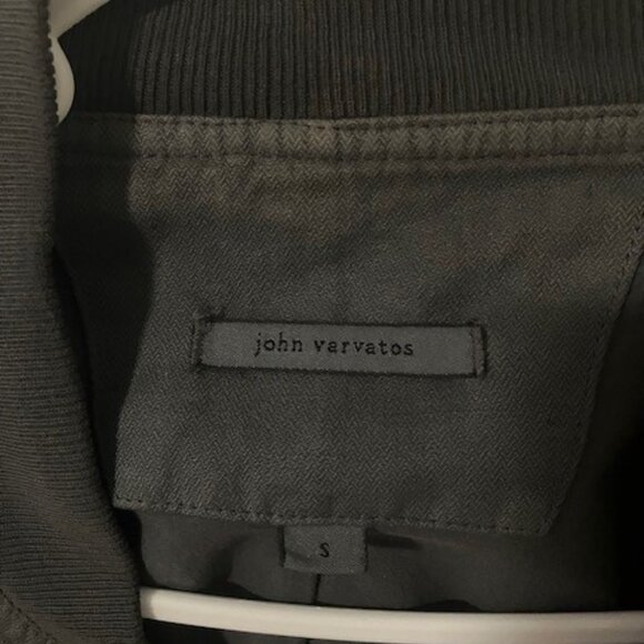John Varvatos Utility-Bomber Grey Jacket Full Zip Men’s Small-Medium - Picture 4 of 5